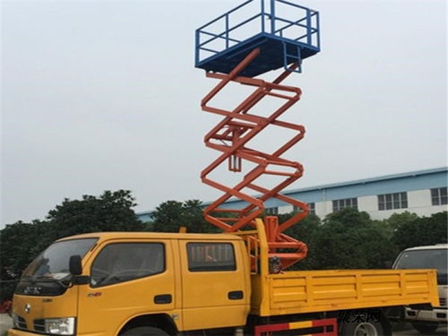 江鈴多功能高空作業(yè)車(chē) 垂直升降式專(zhuān)業(yè)制造商直銷(xiāo)，隨車(chē)吊功能一體化解決方案